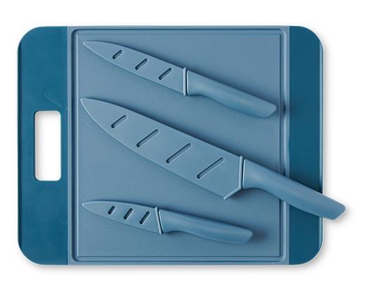 Crofton Cutting Board with Knife Set