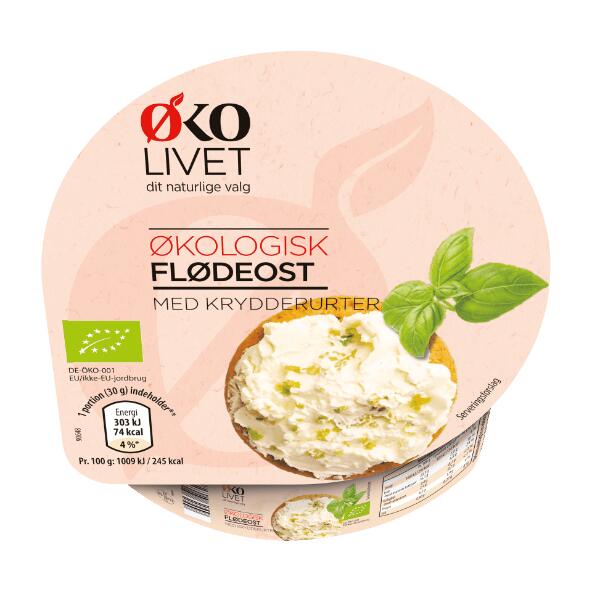 ØKOLIVET 	 				Økologisk flødeost