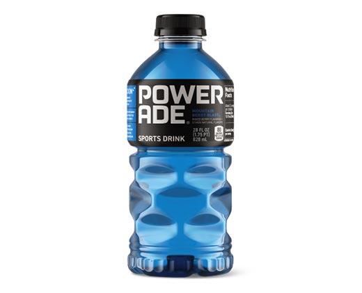 Powerade 
 Berry Blast or Mixed Berry Zero