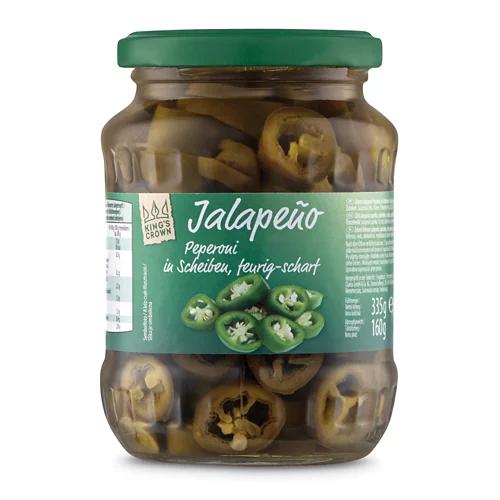 KINGS CROWN Pfefferoni scharf, Jalapeno grün