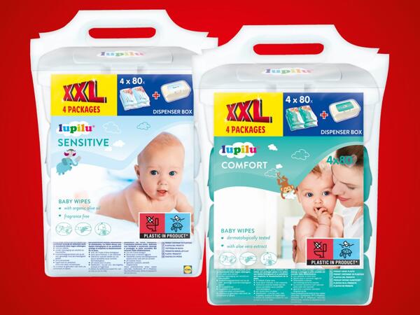 Babyfeuchttücher + gratis Spender-Box