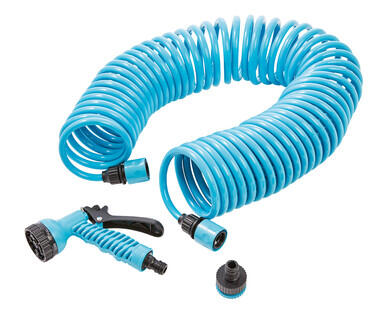 Coiled Garden Hose Set 15m