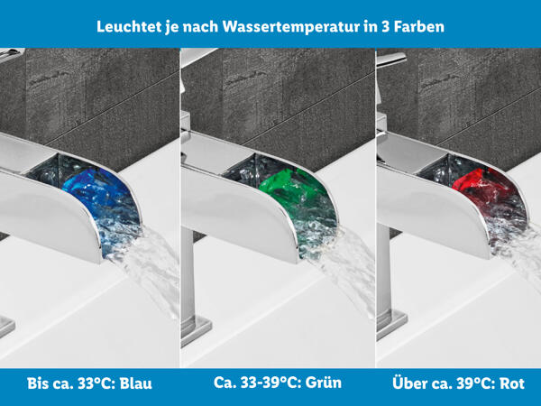 LED-Waschtischarmatur