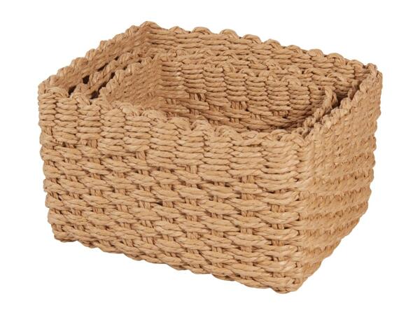 Livarno Home Storage Baskets - Set of 3 - Rectangular