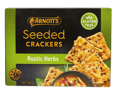 Arnott's Seeded Crackers Rustic Herbs 100g