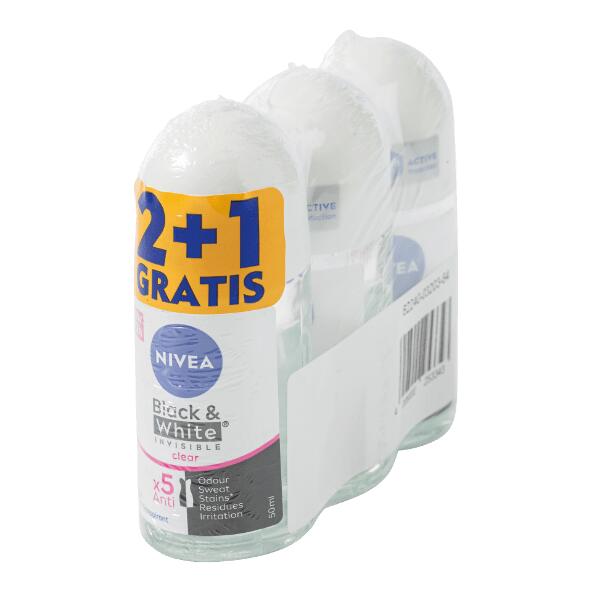 NIVEA(R) 				Déodorant bille, 3 pcs