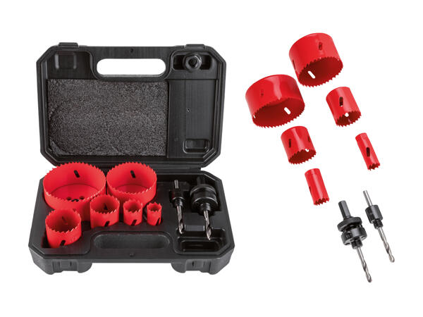 Scies à cloche bi-métal, 9 pièces