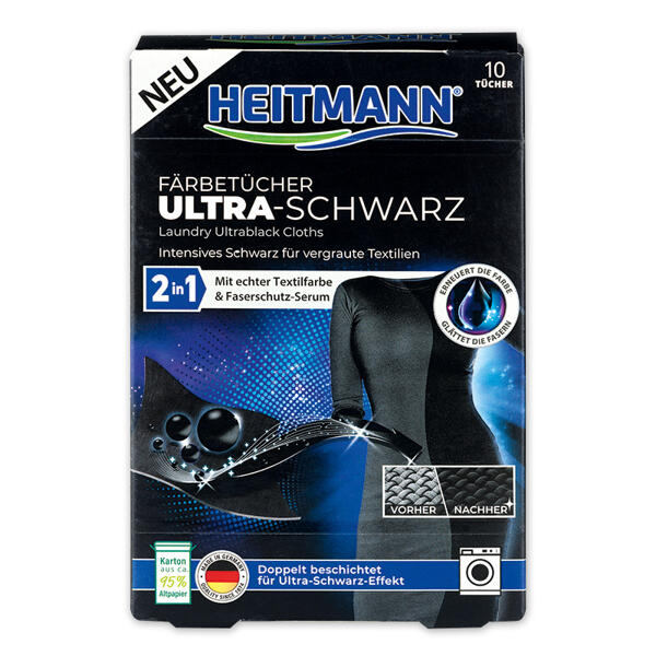 Färbetücher Ultra-Schwarz / Wäsche-Weiß Tücher