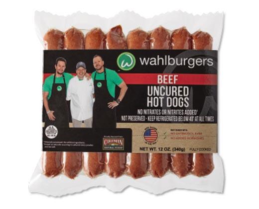 Wahlburgers 
 Uncured Beef Hot Dogs