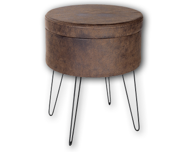 Sgabello in similpelle "Industrial" LIVING STYLE