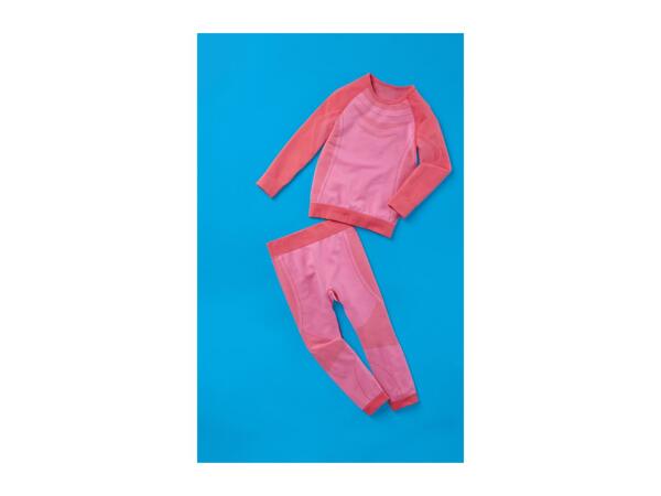 Lupilu Younger Kids' Pink Seamless Base Layer Set - 2 Piece Set