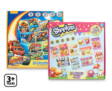 Licensed Jigsaw Puzzles 10 Pack