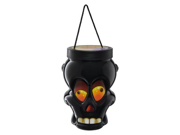 Halloween Skull Bucket with Sweets