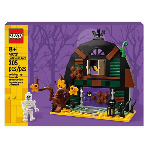 Kids Halloween Barn Build Set, 205 pieces