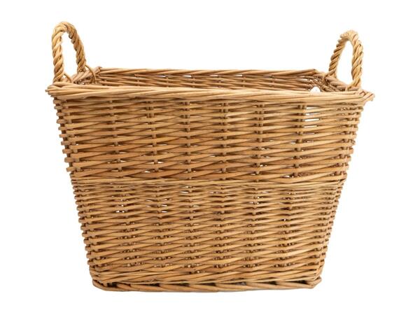 Candlelight Wicker Log Basket