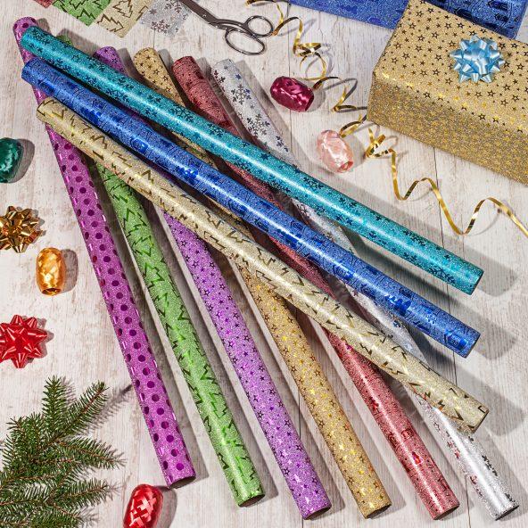 Gavepapir med glitter