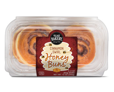 Village Bakery Cinnamon Swirl Honey Buns