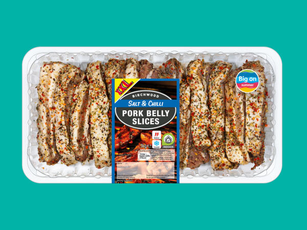 Birchwood Salt & Chilli Pork Belly Slices