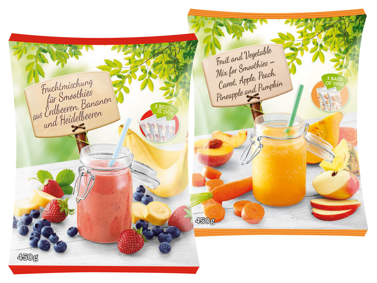 Fruchtmischung für Smoothies