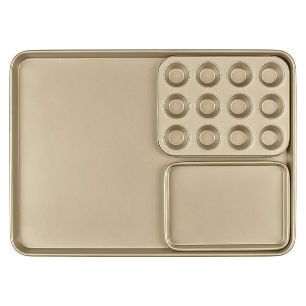 Crofton Gold Bakeware Set - 3pc