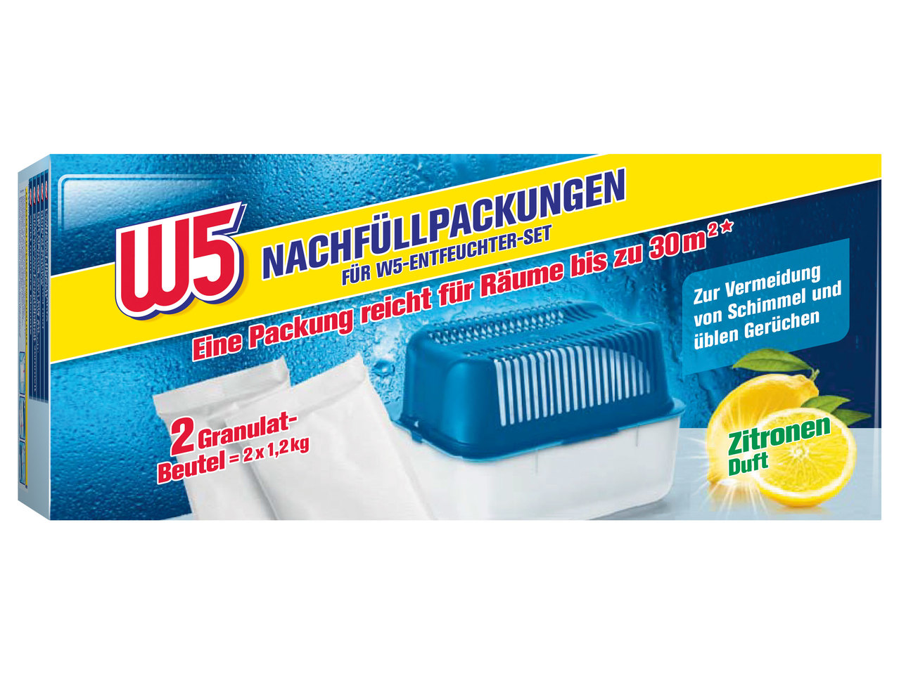 W5 Raum-Entfeuchter Nachfüllpackungen