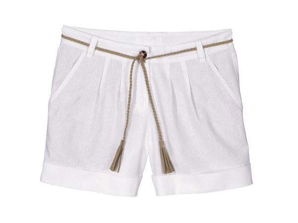 Ladies' Linen-Blend Shorts