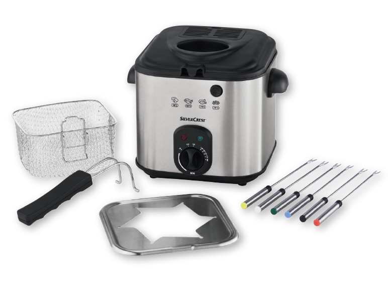 Silvercrest Kitchen Tools Mini Deep Fat Fryer With Fondue