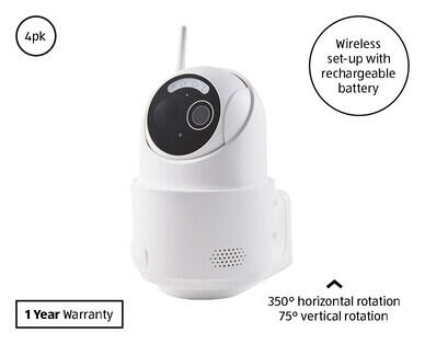 Smart Pan and Tilt Wireless Cameras 4pk