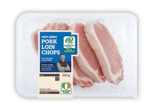 Irish Pork Loin Chops Bone In