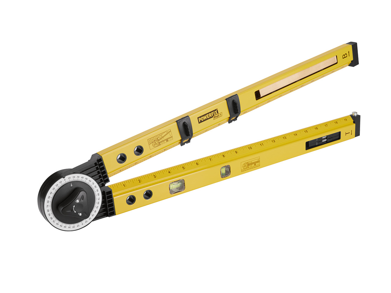 POWERFIX(R) Vinkelmåler med vaterpas