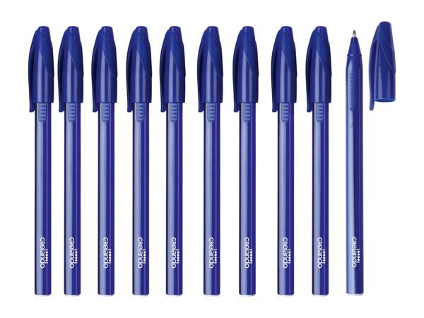 Crelando Blue Ballpoint Pens - 10 Pack