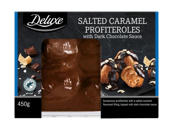 Salted Caramel Profiteroles