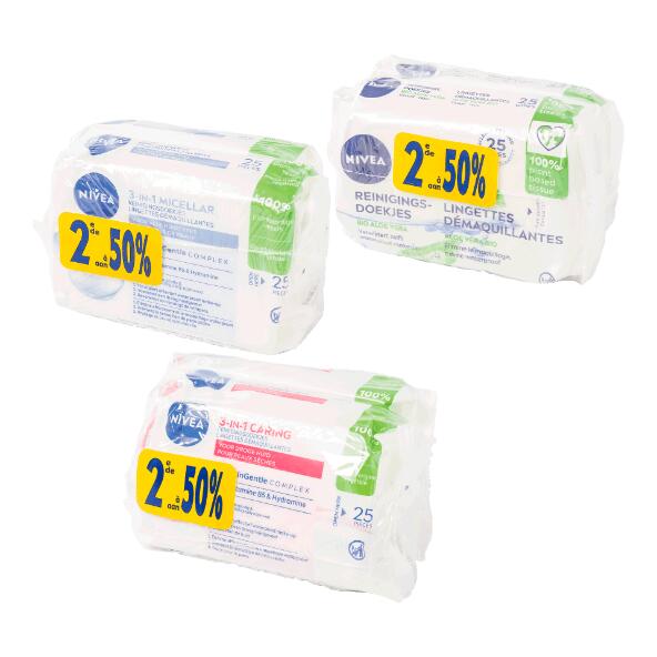 NIVEA(R) 				Reinigingsdoekjes, 2 st.