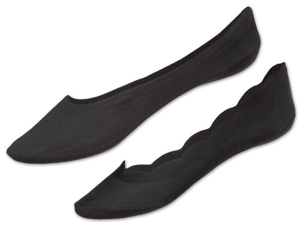 Damen Füßlinge, 2 Paar