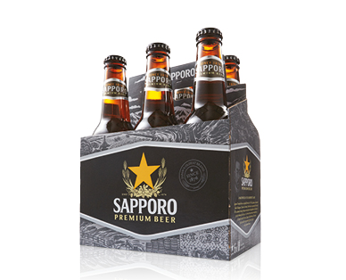 Sapporo Premium Beer 6 x 355ml