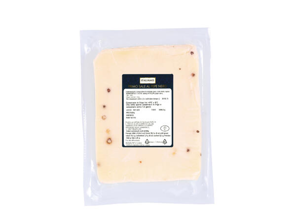 "Primo Sale" Cheese with Black Pepper