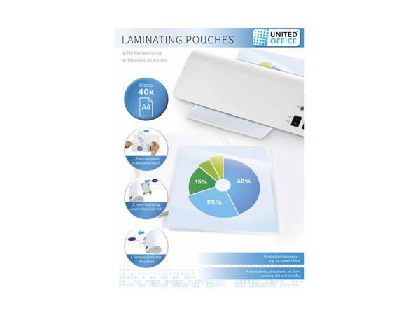 United Office A4 Laminating Pouches1