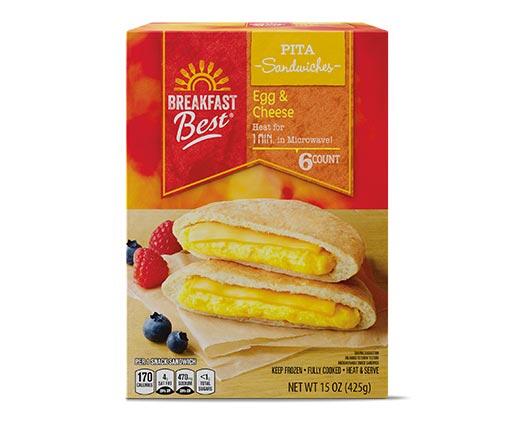 Breakfast Best Pita Sandwiches Egg & Cheese or Sausage & Cheese