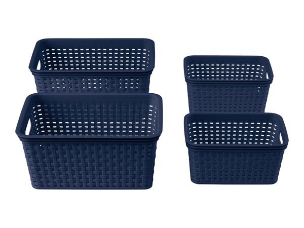 Livarno Home Storage Basket Set - Blue
