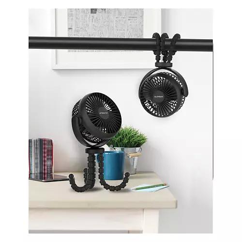 Portable Fan with Flexible Tripod, Black