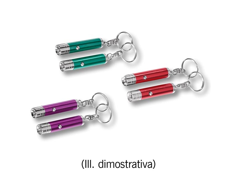 Portachiavi con lampada a LED, 2 pezzi