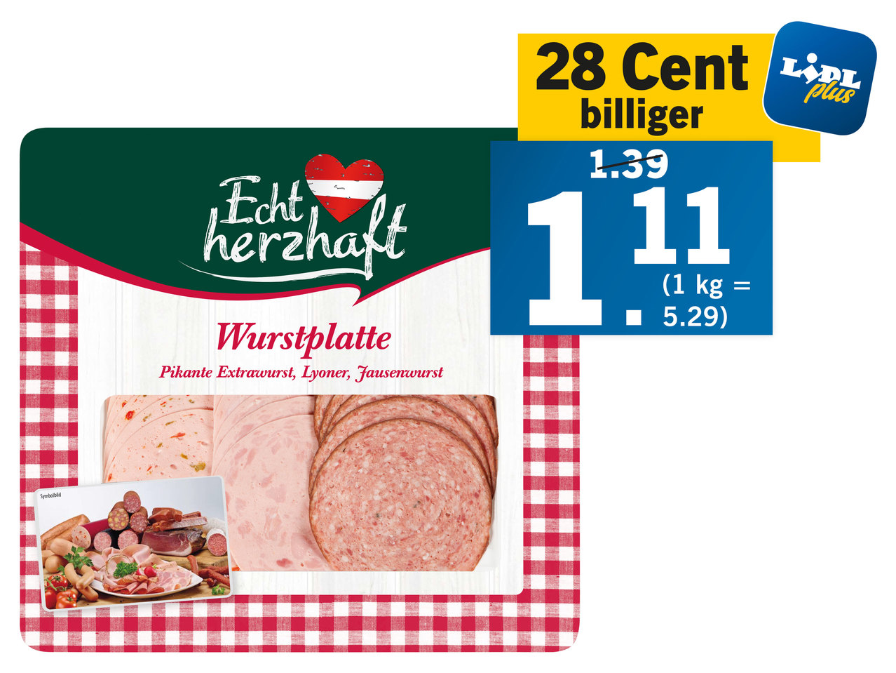 ECHT HERZHAFT Wurstplatte