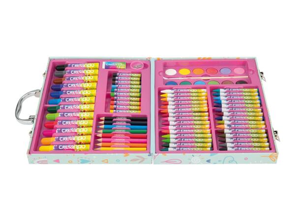 Crelando Kids' Art Case - 76 Piece Set - Mint