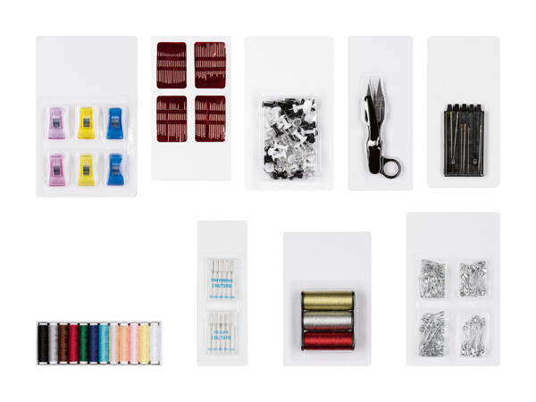 Assortiment d'articles de couture, 80 pièces