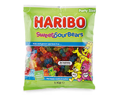 Haribo Goldbears or Sweet & Sour Bears 1kg