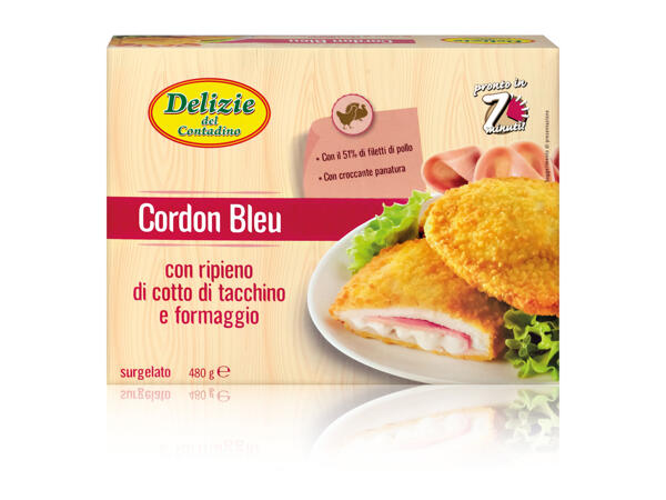 Breaded Cordon Bleu with Cheese