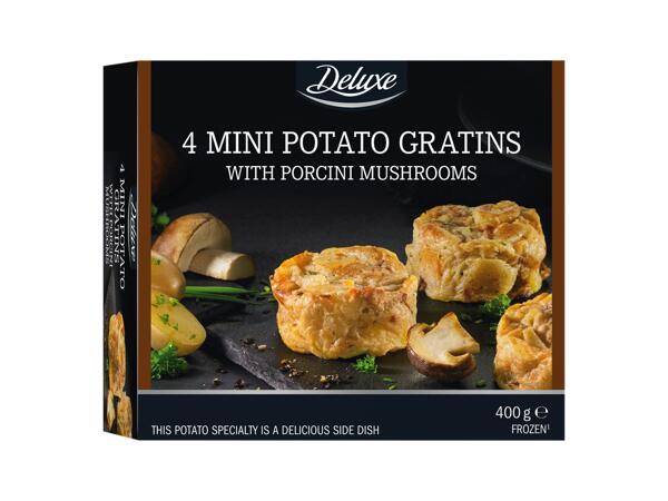 Mini Potato Gratin with Porcini Mushrooms