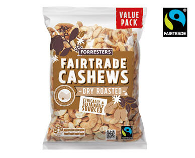 Forresters Fairtrade Dry Roasted Cashews 1kg