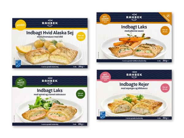 RAHBEK Indbagt sej, laks eller rejer