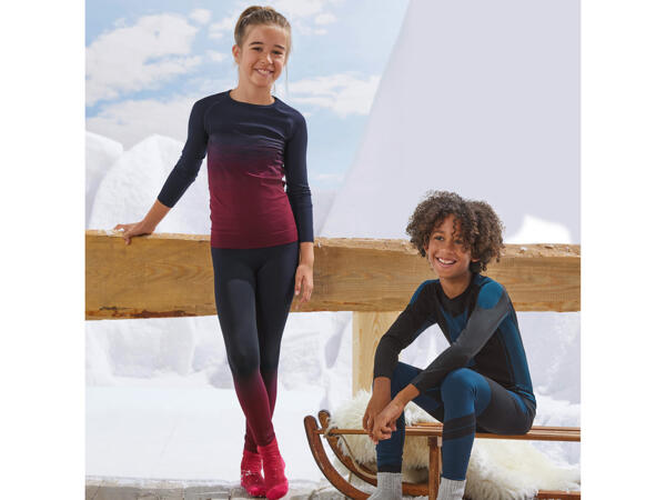 Kinder Seamless-Sportunterwäsche, 2-teilig